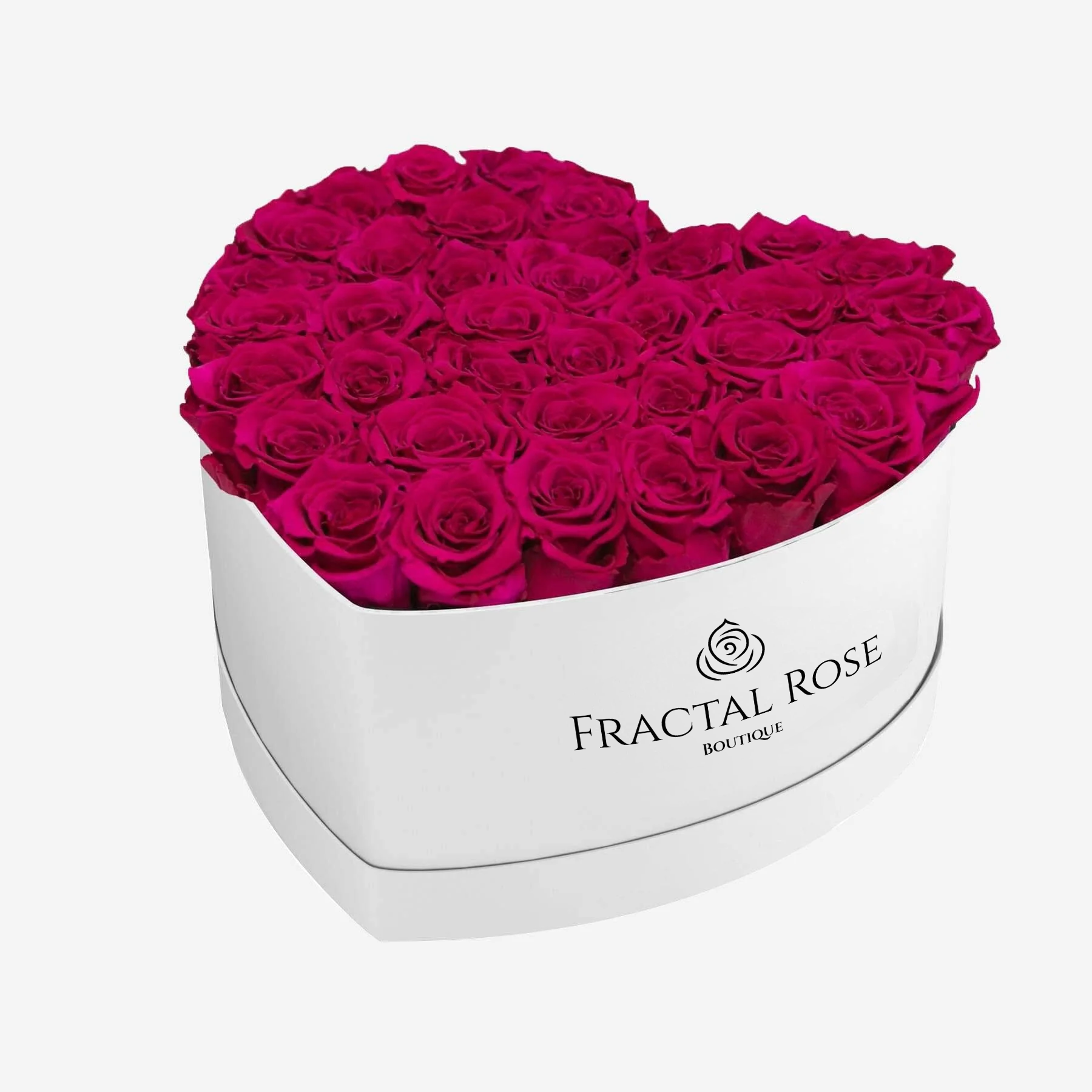 Grand Heart Box - Luxury Preserved Roses - Heart-shaped Arrangement - 22-26 Roses - Timeless Beauty - Romantic Gift - Fractal Rose Collection