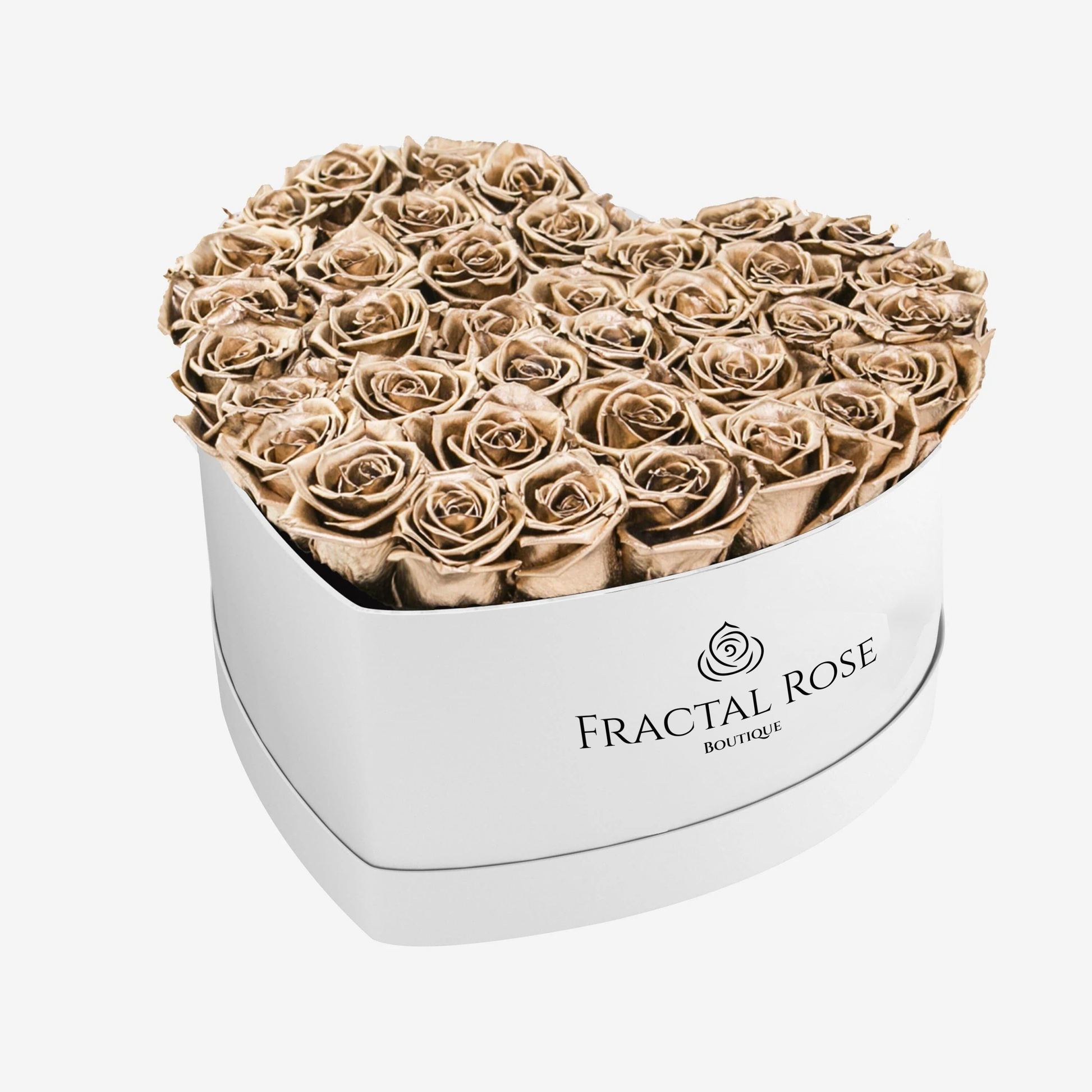 Grand Heart Box - Luxury Preserved Roses - Heart-shaped Arrangement - 22-26 Roses - Timeless Beauty - Romantic Gift - Fractal Rose Collection
