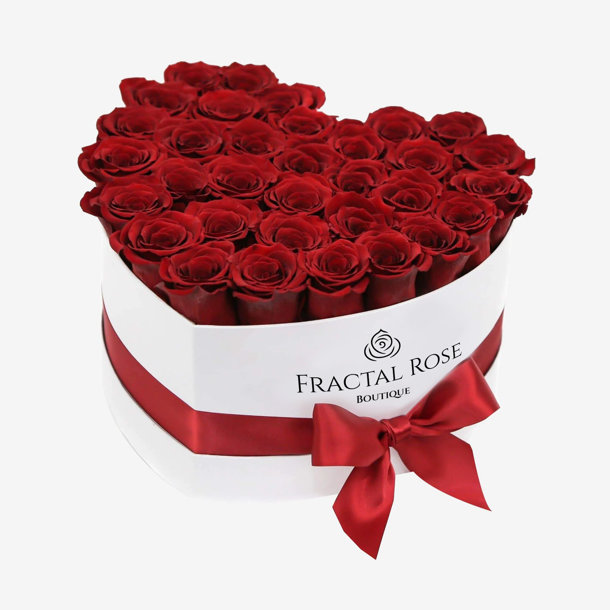 Grand Heart Box - Luxury Preserved Roses - Heart-shaped Arrangement - 22-26 Roses - Timeless Beauty - Romantic Gift - Fractal Rose Collection