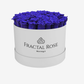 Grand Deluxe White Round Box - Luxury Preserved Red Roses - Exquisite Arrangement - Timeless Beauty - Elegant Gift - Fractal Rose Collection