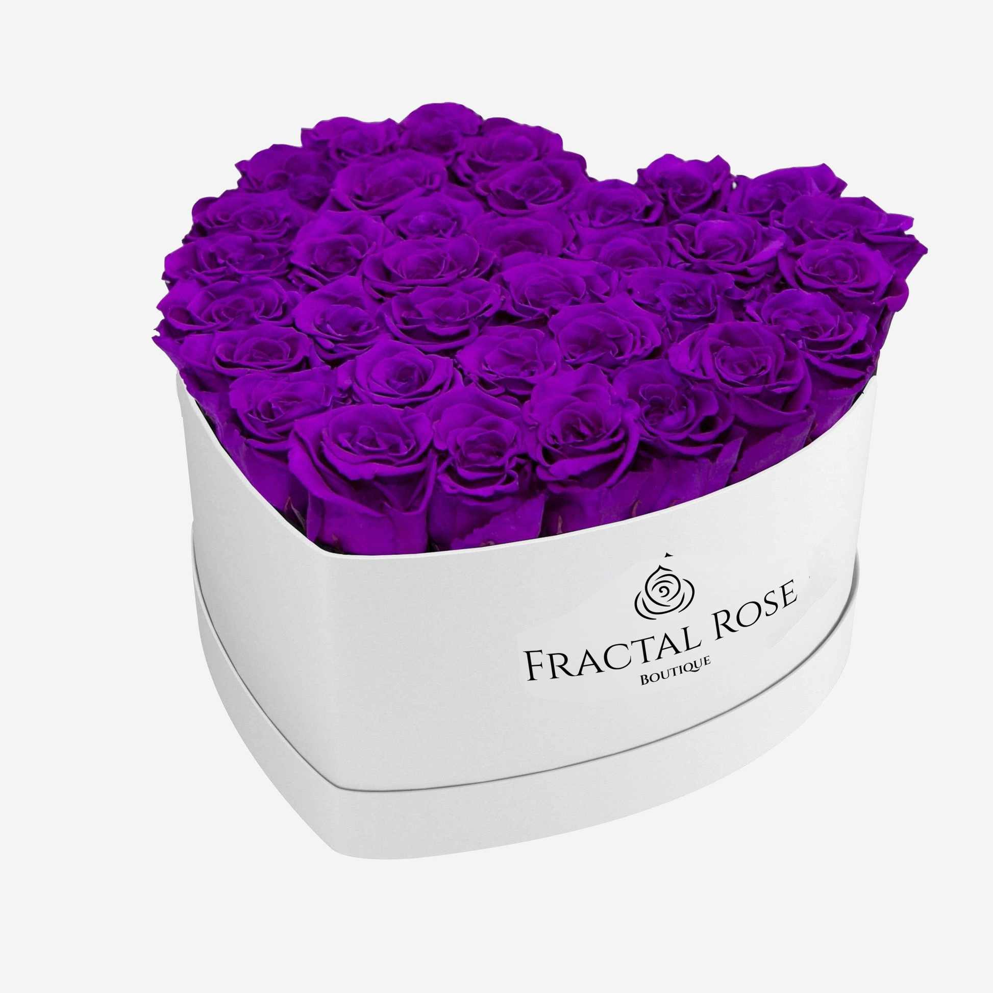 Grand Heart Box - Luxury Preserved Roses - Heart-shaped Arrangement - 22-26 Roses - Timeless Beauty - Romantic Gift - Fractal Rose Collection