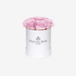 Fractal Rose Mini Deluxe Round Box - Luxury Preserved Roses - Black Box - 7 Eternal Roses - Elegance and Sophistication - Perfect Gift - Fractal Rose Collection