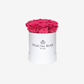 Fractal Rose Mini Deluxe Round Box - Luxury Preserved Roses - Black Box - 7 Eternal Roses - Elegance and Sophistication - Perfect Gift - Fractal Rose Collection
