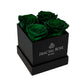 Mini Fractal Box - Modern Square Box - 4 Preserved Roses - Elegance and Charm - Captivating Floral Arrangement - Fractal Rose Collection